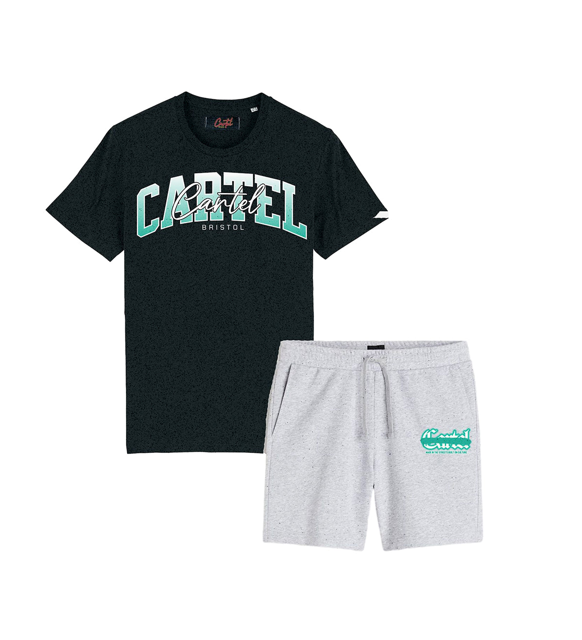 CARTEL SIGNATURE SHORT SET BLACK/GREEN