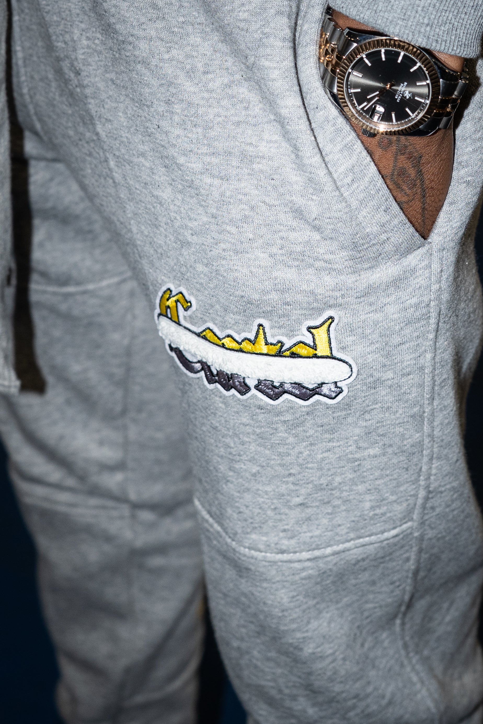 Grey Yellow Storm Sprayway Tracksuit