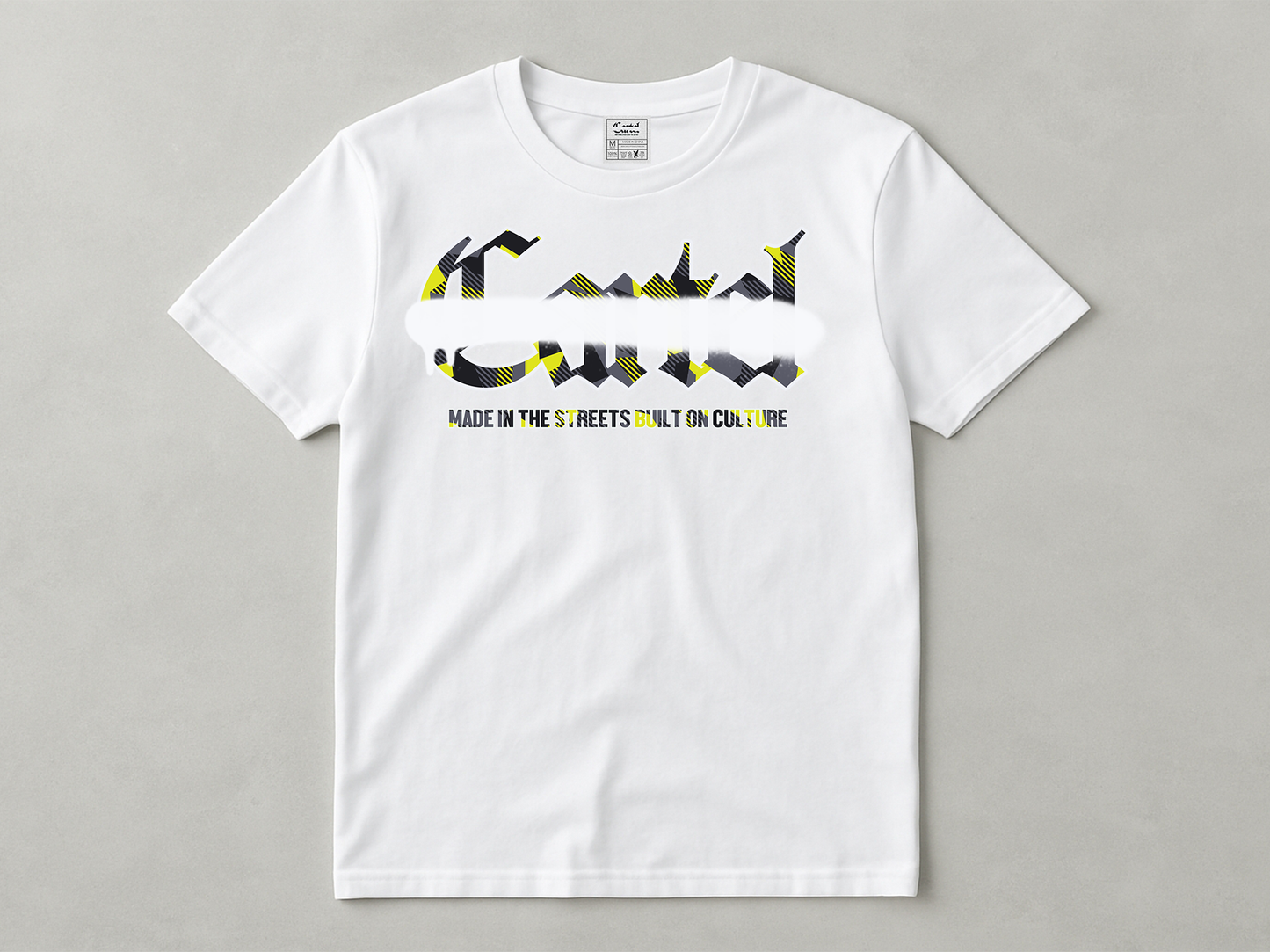 Cartel Yellow  Glitch Camo Tee