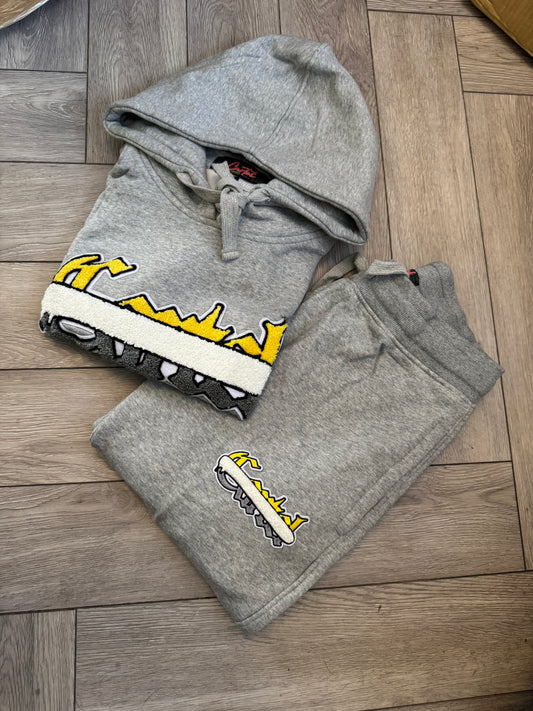 Grey Yellow Storm Sprayway Tracksuit