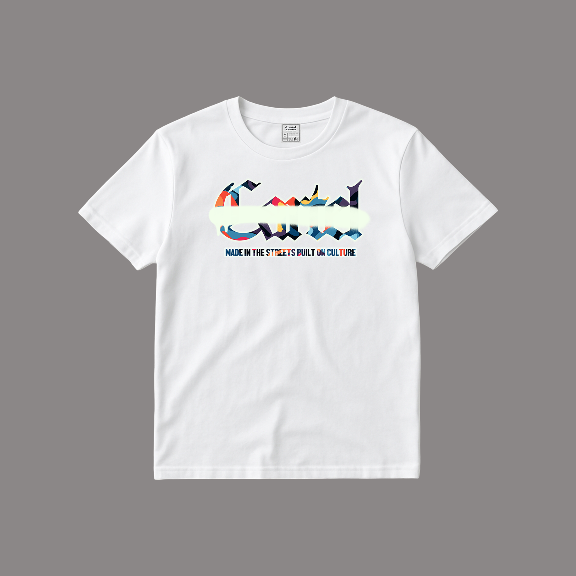 Cartel Multi-Color Camo Logo Tee