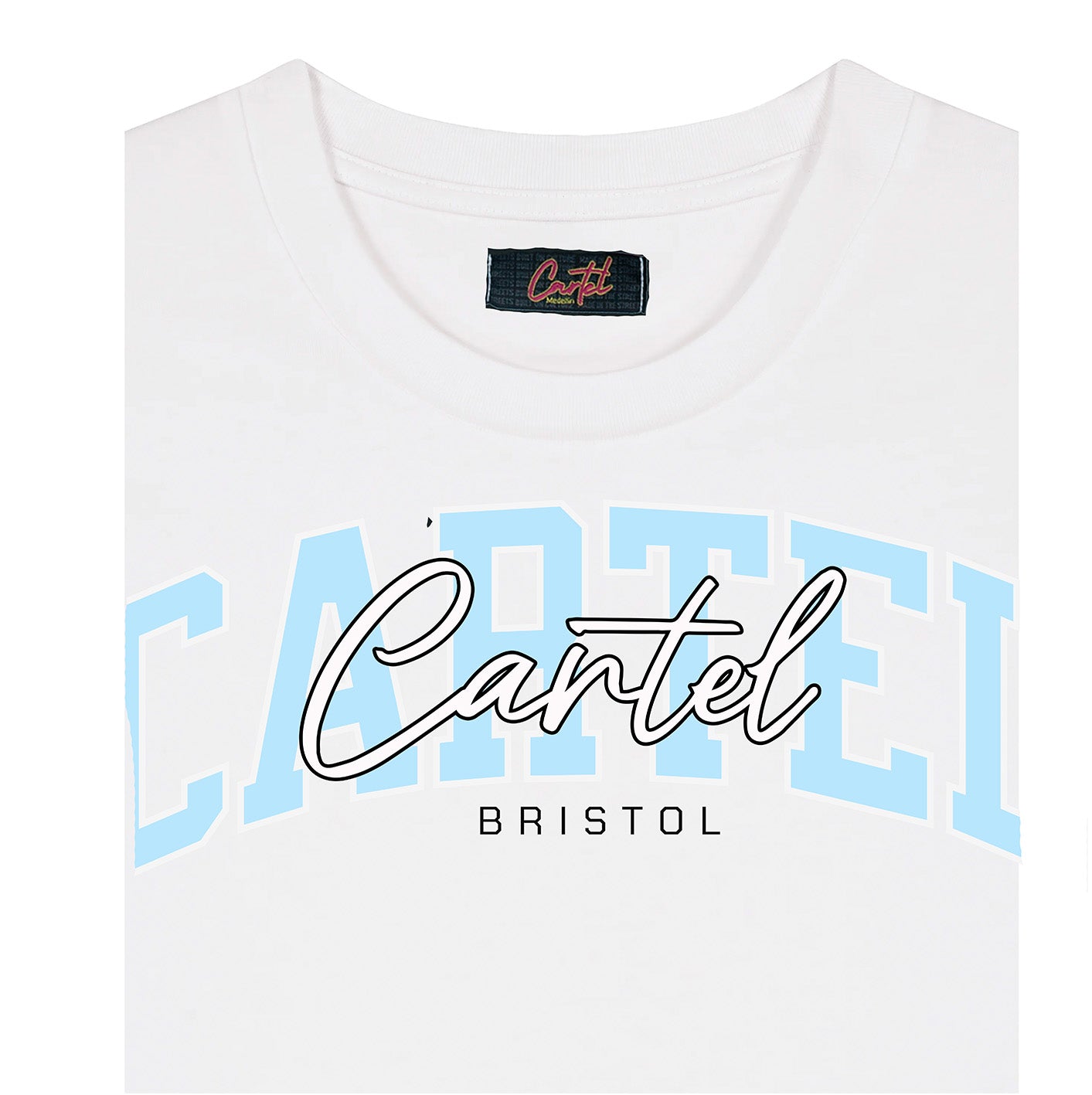 CARTEL SIGNATURE SHORT SET WHITE/BLUE