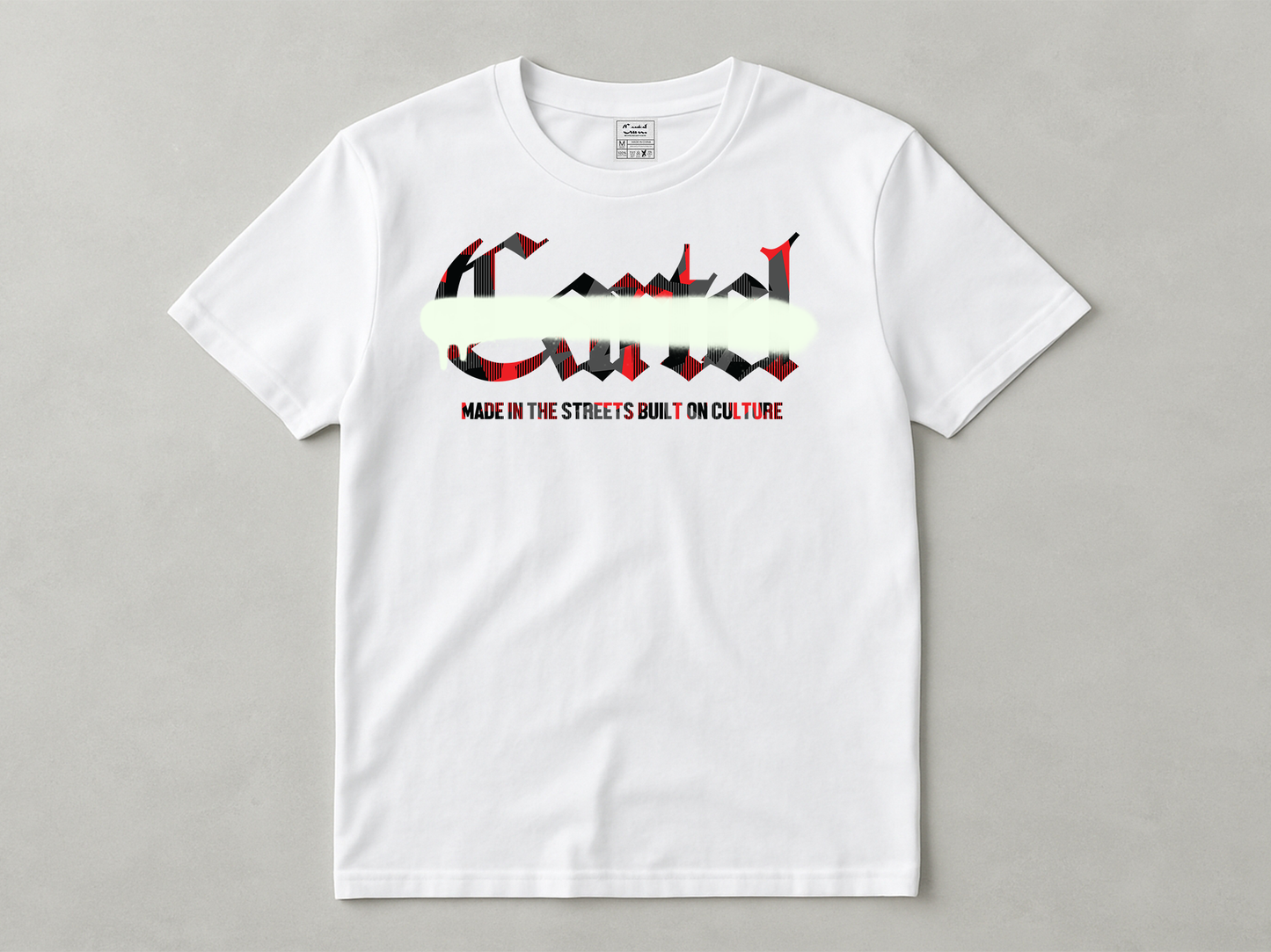 Cartel Red  Glitch Camo Tee