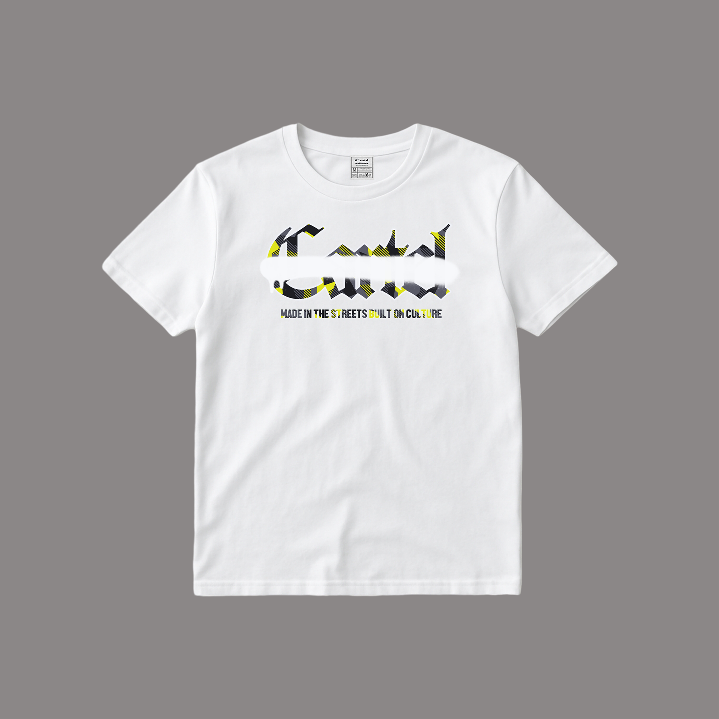 Cartel Yellow  Glitch Camo Tee