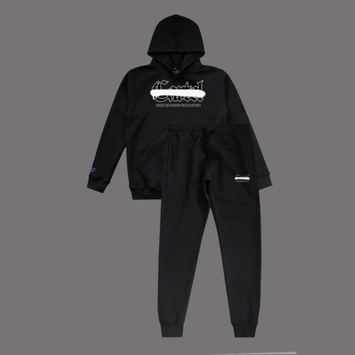 Cartel Black/Grey Camo Sprayway Tracksuit
