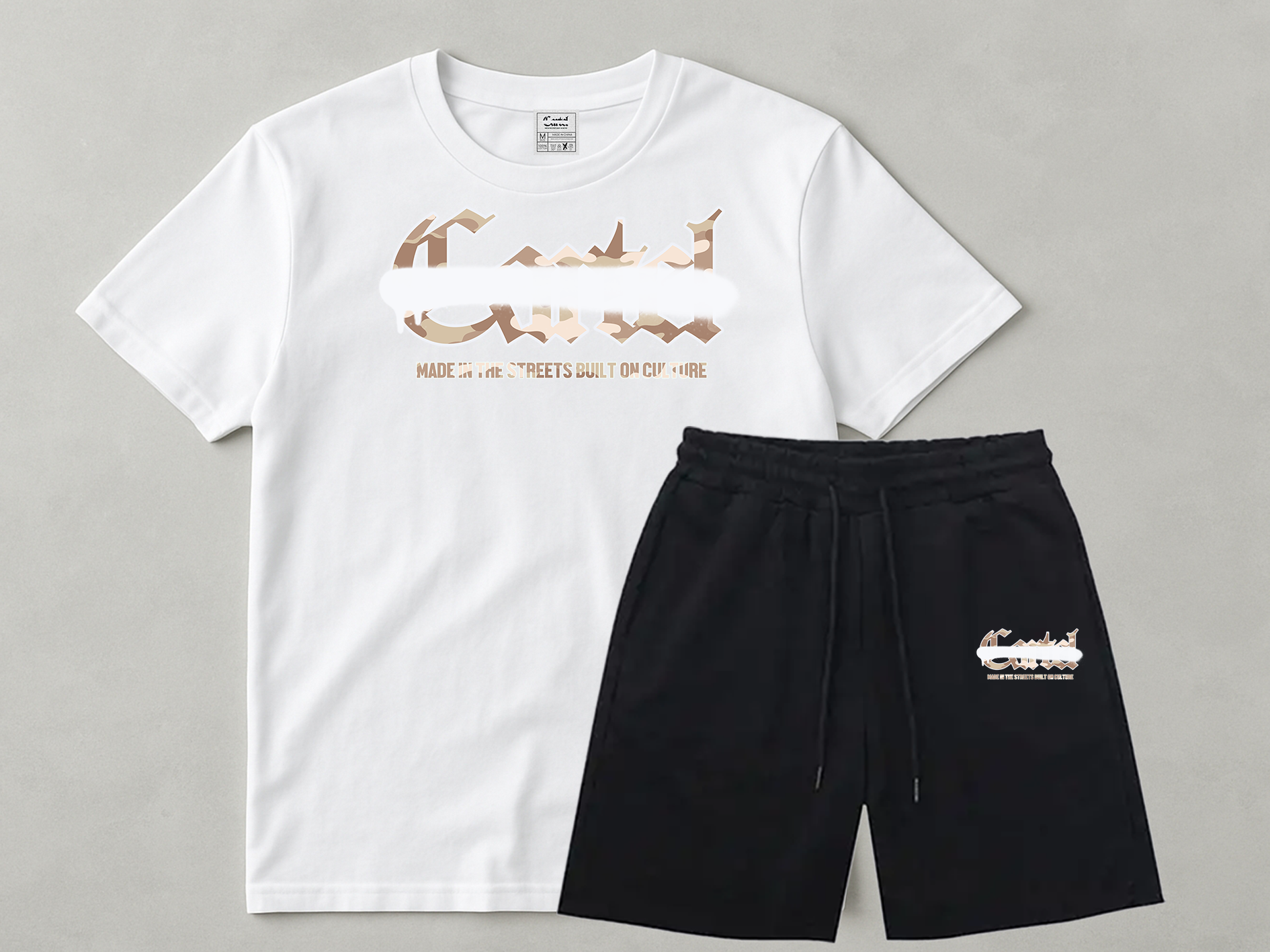 Cartel Desert Camo Sprayway Short Set