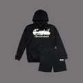 Cartel Grey Camo Sprayway Short Set Hood