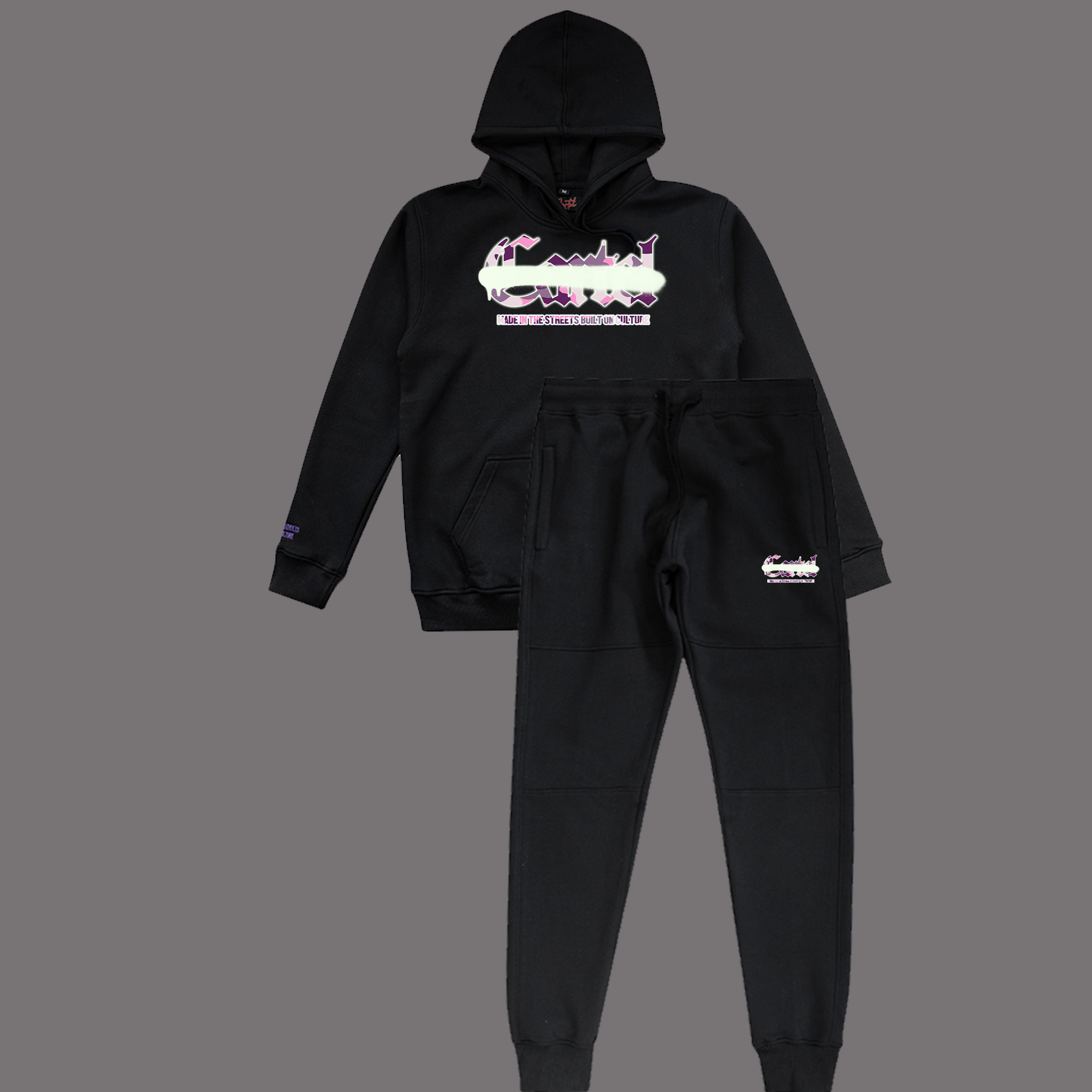 Cartel Purple Camo Sprayway Tracksuit