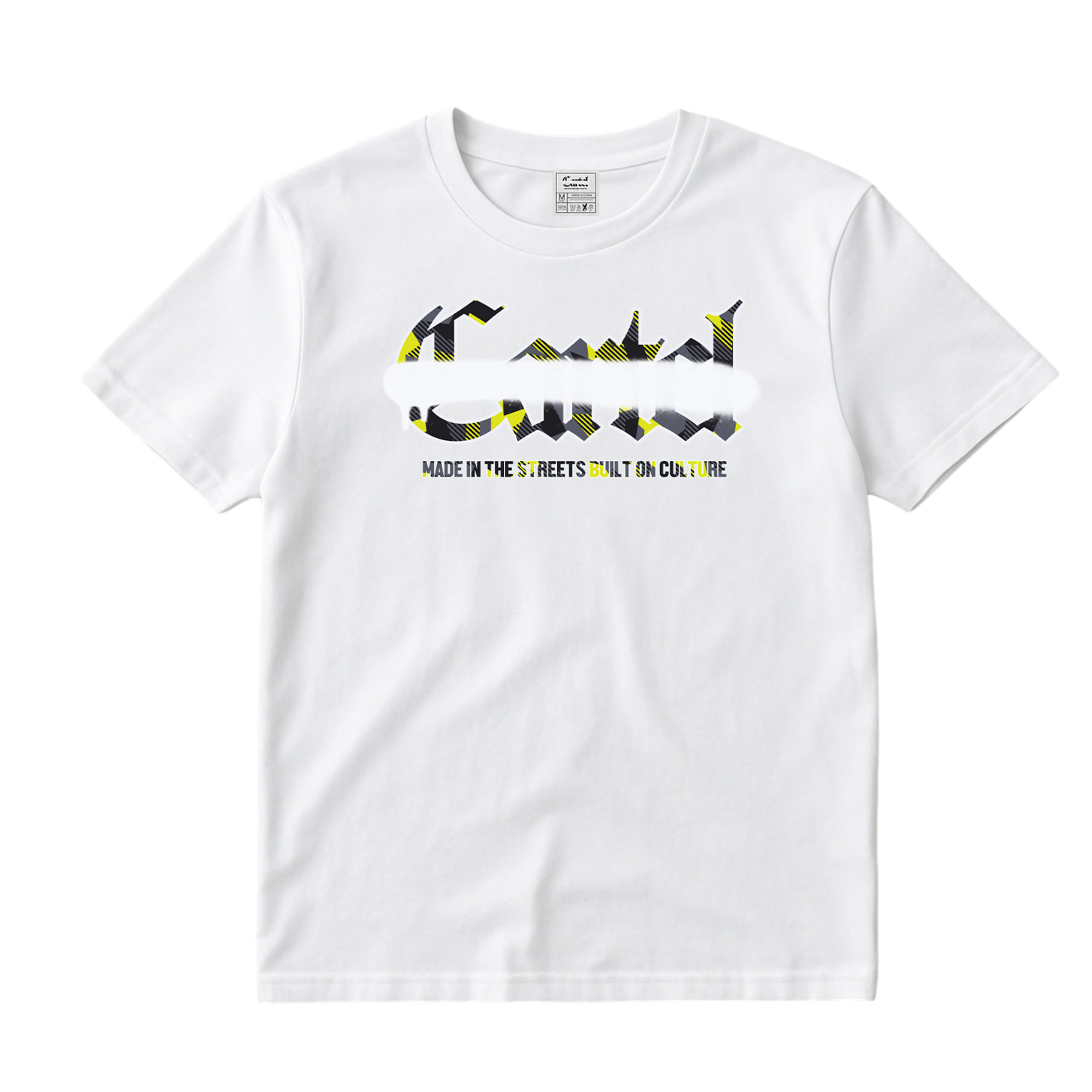 Cartel Yellow  Glitch Camo Tee