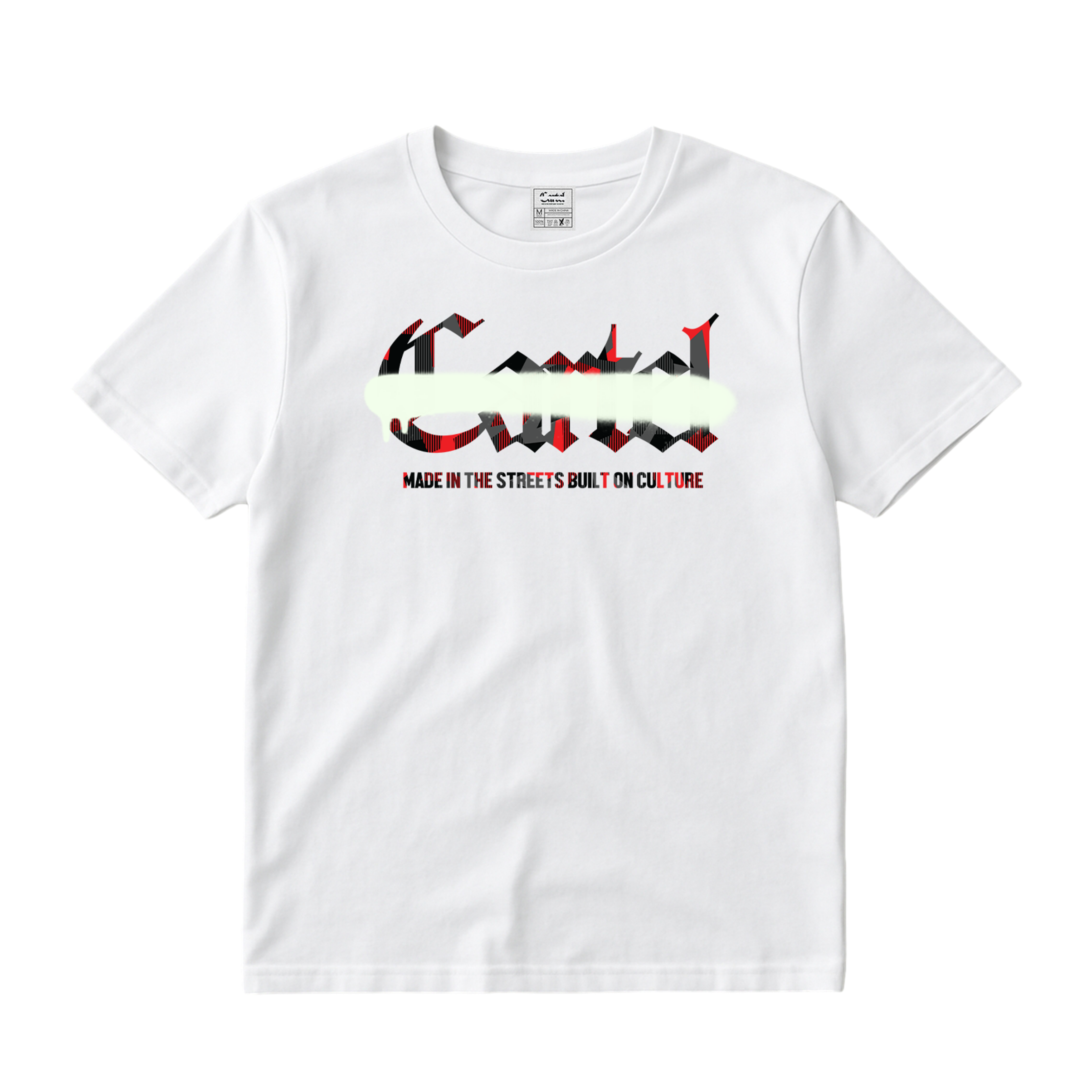 Cartel Red  Glitch Camo Tee