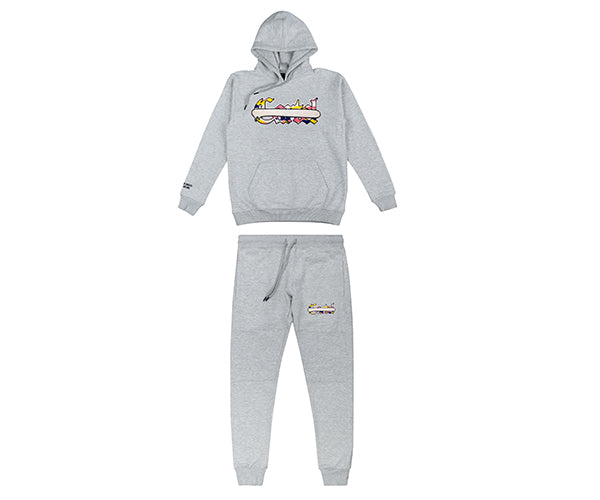 CARTEL MUTI LOGO SPRAYWAY TRACKSUIT GREY