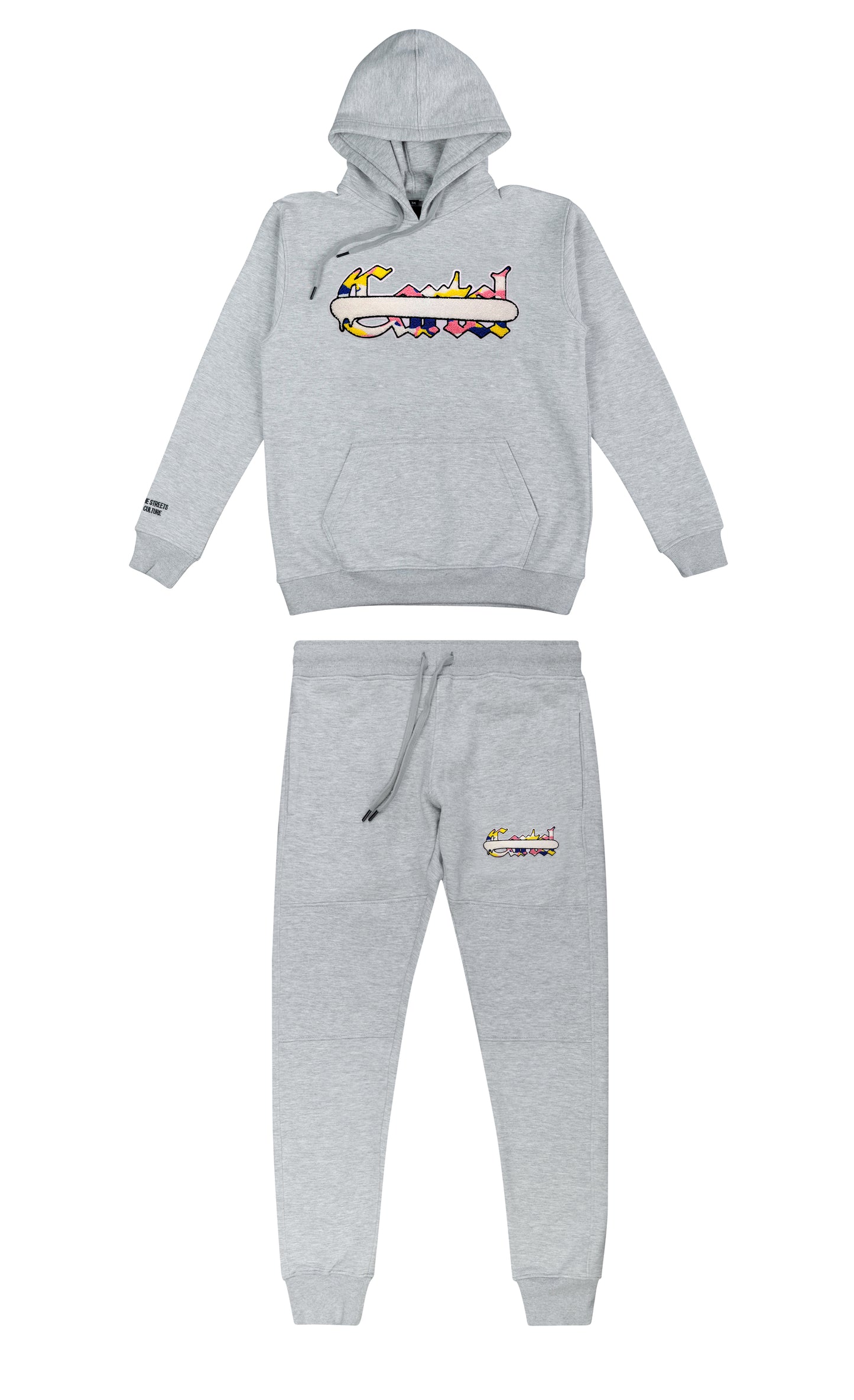 CARTEL MUTI LOGO SPRAYWAY TRACKSUIT GREY